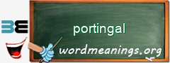 WordMeaning blackboard for portingal